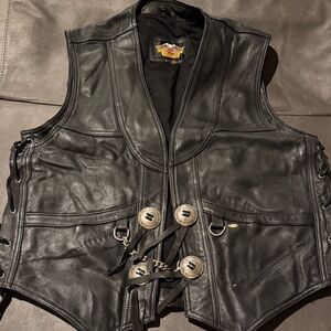 Harley-Davidson Black Leather Vest